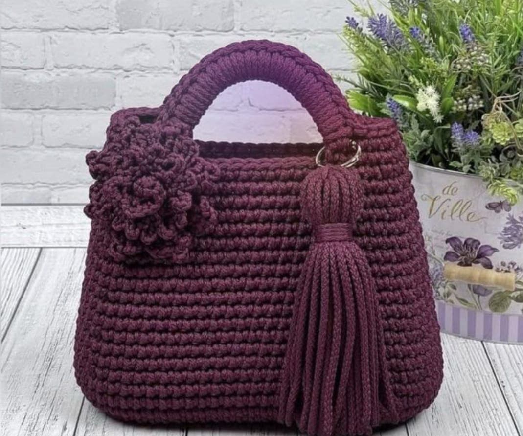 Brown Chrochet Bag