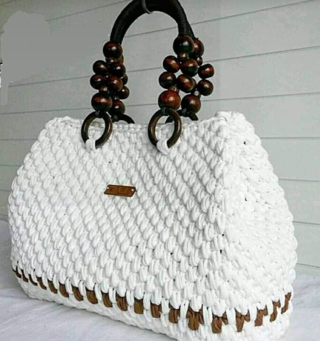 White Crochet Bag