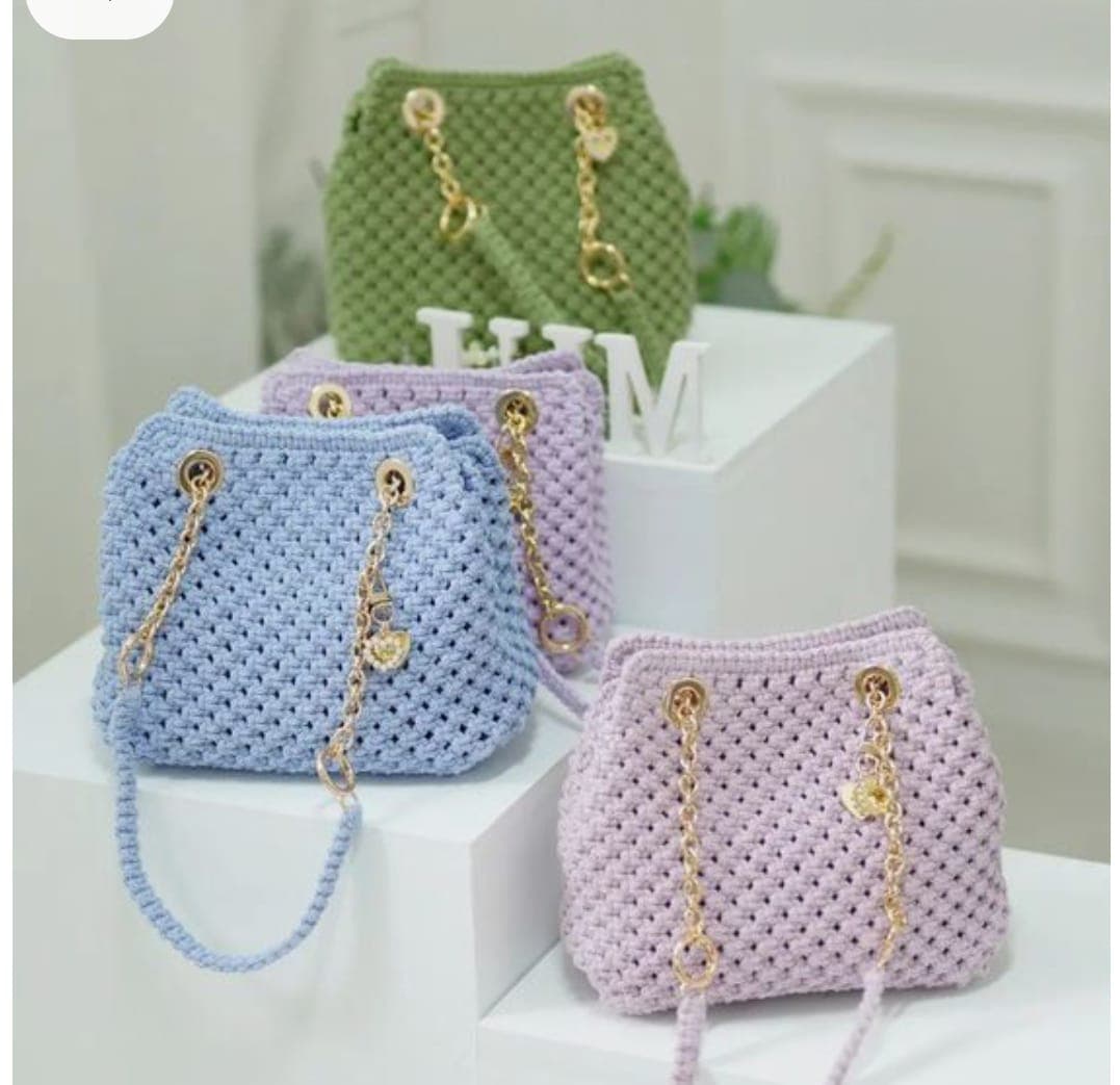 Colourful Chrochet Bags