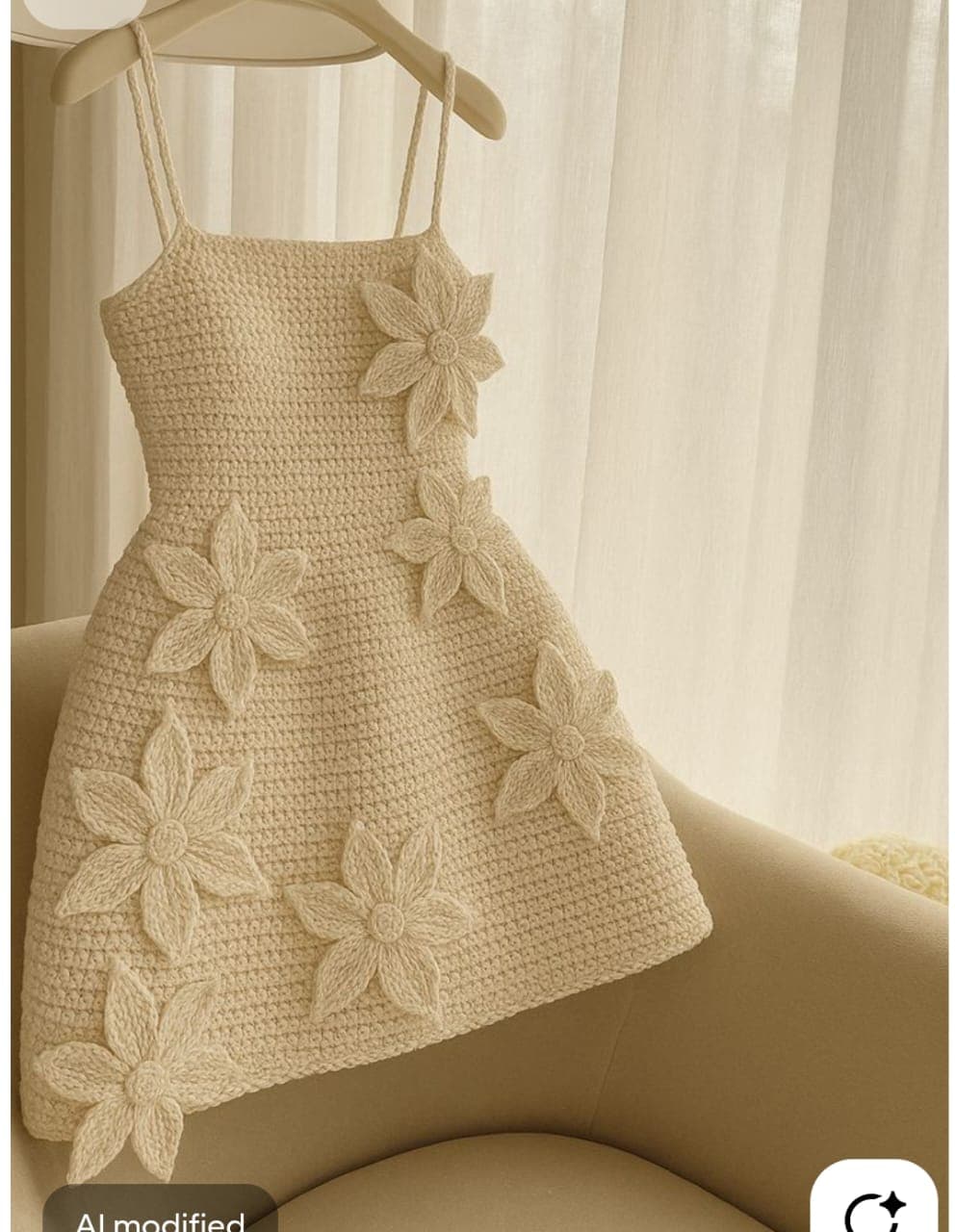 Crochet Elegant short gown for ladies  Price in foreign YARN=40,000 Nigerian yarn=30,000 B
